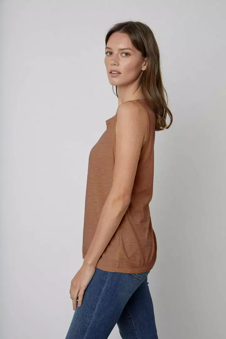 Velvet By Graham & Spencer TAURUS COTTON SLUB TANK Womens 2 Velvet By Graham & Spencer TAURUS COTTON SLUB TANK Womens