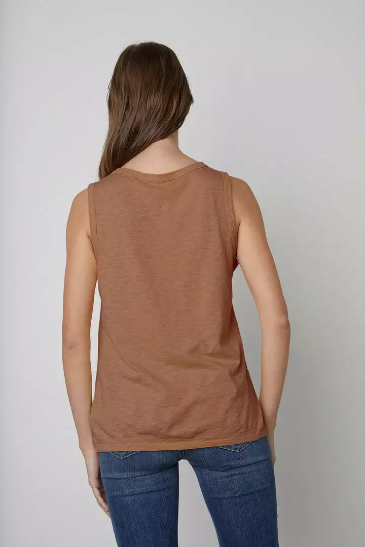 Velvet By Graham & Spencer TAURUS COTTON SLUB TANK Womens 3 Velvet By Graham & Spencer TAURUS COTTON SLUB TANK Womens