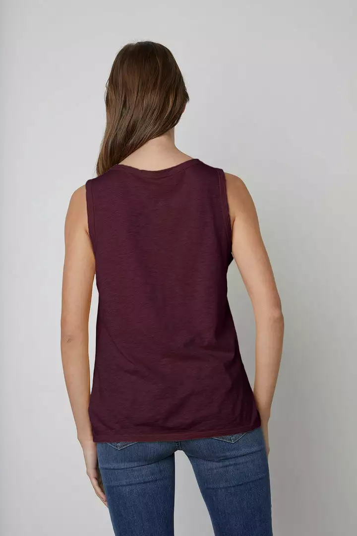 Velvet By Graham & Spencer TAURUS COTTON SLUB TANK Womens 16 Velvet By Graham & Spencer TAURUS COTTON SLUB TANK Womens