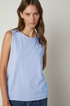 Velvet By Graham & Spencer TAURUS COTTON SLUB TANK 132 Velvet By Graham & Spencer TAURUS COTTON SLUB TANK