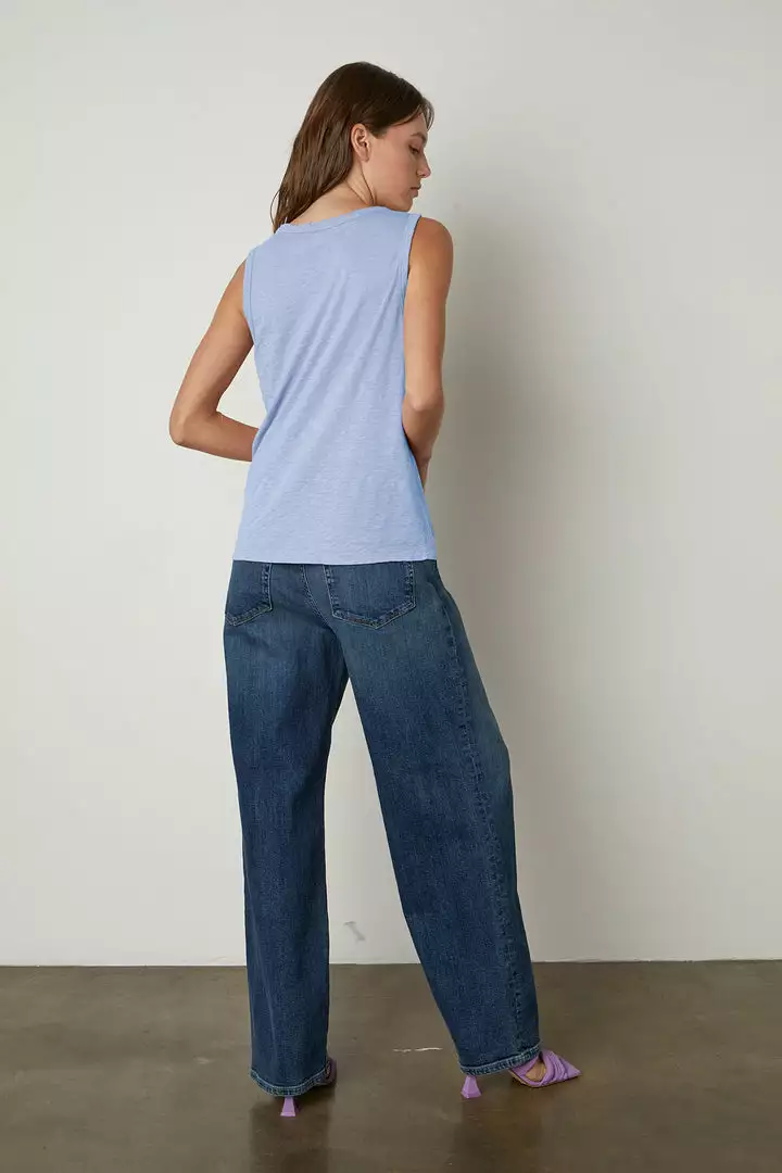 Velvet By Graham & Spencer TAURUS COTTON SLUB TANK 60 Velvet By Graham & Spencer TAURUS COTTON SLUB TANK