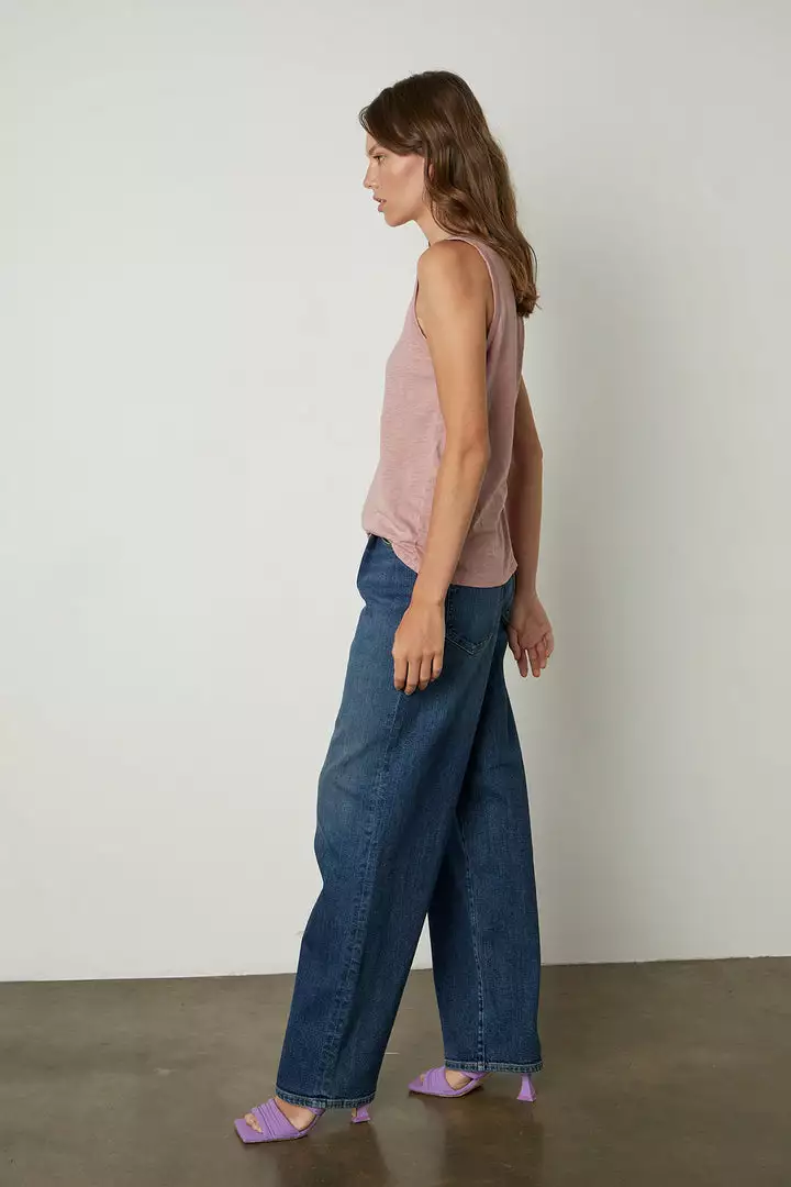 Velvet By Graham & Spencer TAURUS COTTON SLUB TANK 64 Velvet By Graham & Spencer TAURUS COTTON SLUB TANK