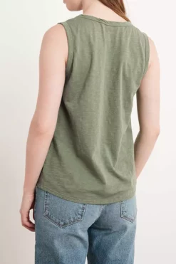 Velvet By Graham & Spencer Womens TAURUS COTTON SLUB TANK