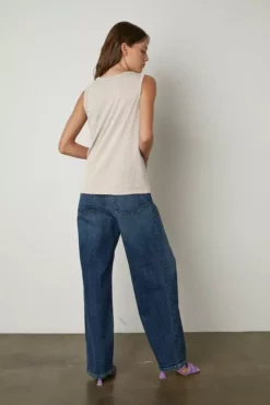 Velvet By Graham & Spencer Womens TAURUS COTTON SLUB TANK