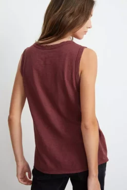 Velvet By Graham & Spencer Womens TAURUS COTTON SLUB TANK