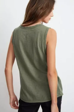Velvet By Graham & Spencer Womens TAURUS COTTON SLUB TANK