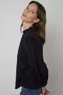 Velvet By Graham & Spencer TEAGAN PUFF SLEEVE TEE Womens