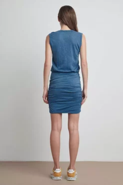 Velvet By Graham & Spencer Womens THEODORA COTTON SLUB TANK DRESS