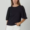 Velvet By Graham & Spencer Womens UMA PUFF SLEEVE TEE