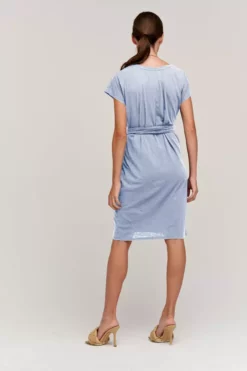 Velvet By Graham & Spencer Womens VERONICA COTTON SLUB WRAP DRESS