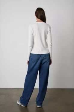 Velvet By Graham & Spencer CAROLINA COTTON THERMAL TEE Womens