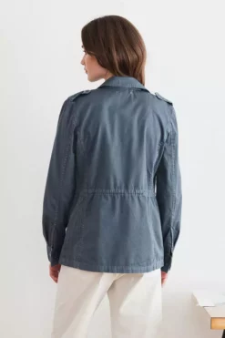 Velvet By Graham & Spencer RUBY LIGHT-WEIGHT ARMY JACKET Womens