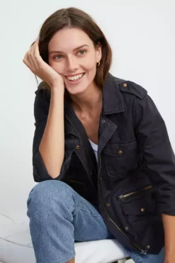 Velvet By Graham & Spencer RUBY LIGHT-WEIGHT ARMY JACKET