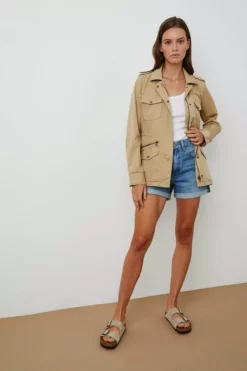 Velvet By Graham & Spencer RUBY LIGHT-WEIGHT ARMY JACKET