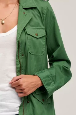 Velvet By Graham & Spencer RUBY LIGHT-WEIGHT ARMY JACKET Womens