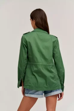 Velvet By Graham & Spencer RUBY LIGHT-WEIGHT ARMY JACKET Womens