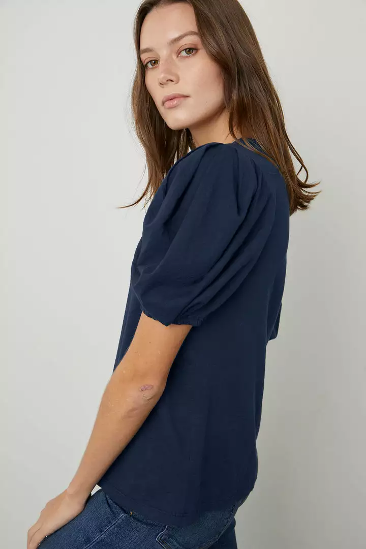 Velvet By Graham & Spencer Womens KIERA PUFF SLEEVE TEE 3 Velvet By Graham & Spencer Womens KIERA PUFF SLEEVE TEE