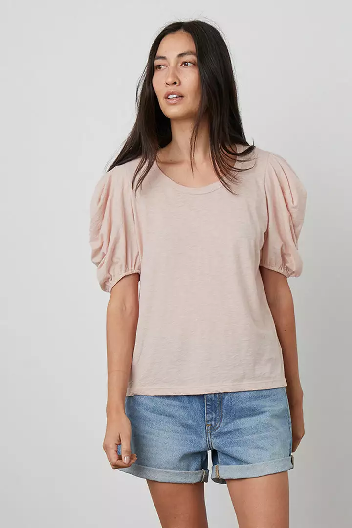 Velvet By Graham & Spencer Womens KIERA PUFF SLEEVE TEE 8 Velvet By Graham & Spencer Womens KIERA PUFF SLEEVE TEE
