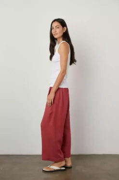 Velvet By Graham & Spencer Womens MAXIE RIBBED TANK TOP