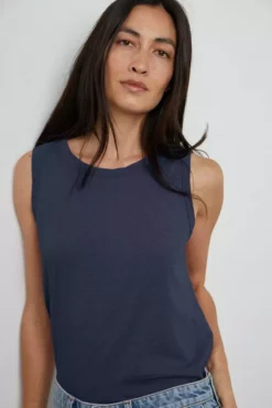 Velvet By Graham & Spencer Womens TAURUS COTTON SLUB TANK