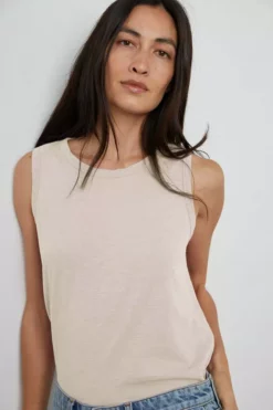 Velvet By Graham & Spencer Womens TAURUS COTTON SLUB TANK