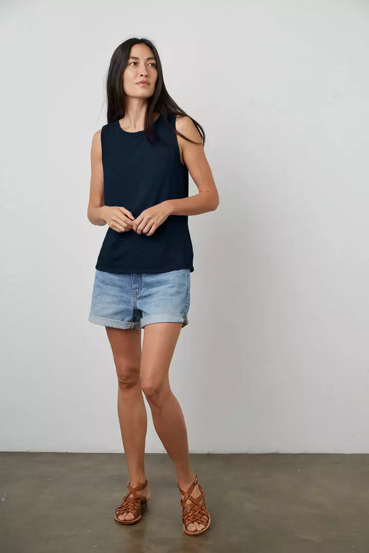 Velvet By Graham & Spencer TAURUS COTTON SLUB TANK 73 Velvet By Graham & Spencer TAURUS COTTON SLUB TANK