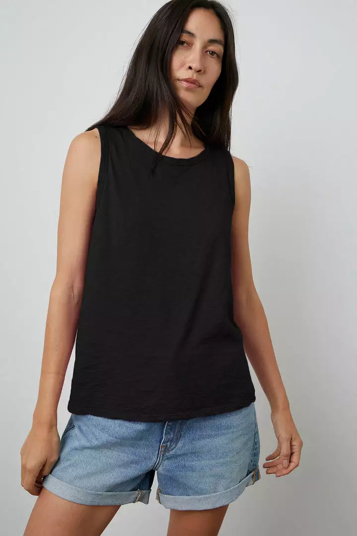Velvet By Graham & Spencer TAURUS COTTON SLUB TANK 46 Velvet By Graham & Spencer TAURUS COTTON SLUB TANK