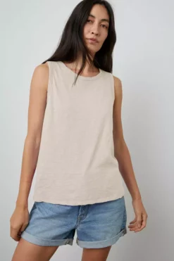 Velvet By Graham & Spencer Womens TAURUS COTTON SLUB TANK