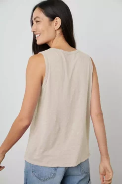 Velvet By Graham & Spencer Womens TAURUS COTTON SLUB TANK