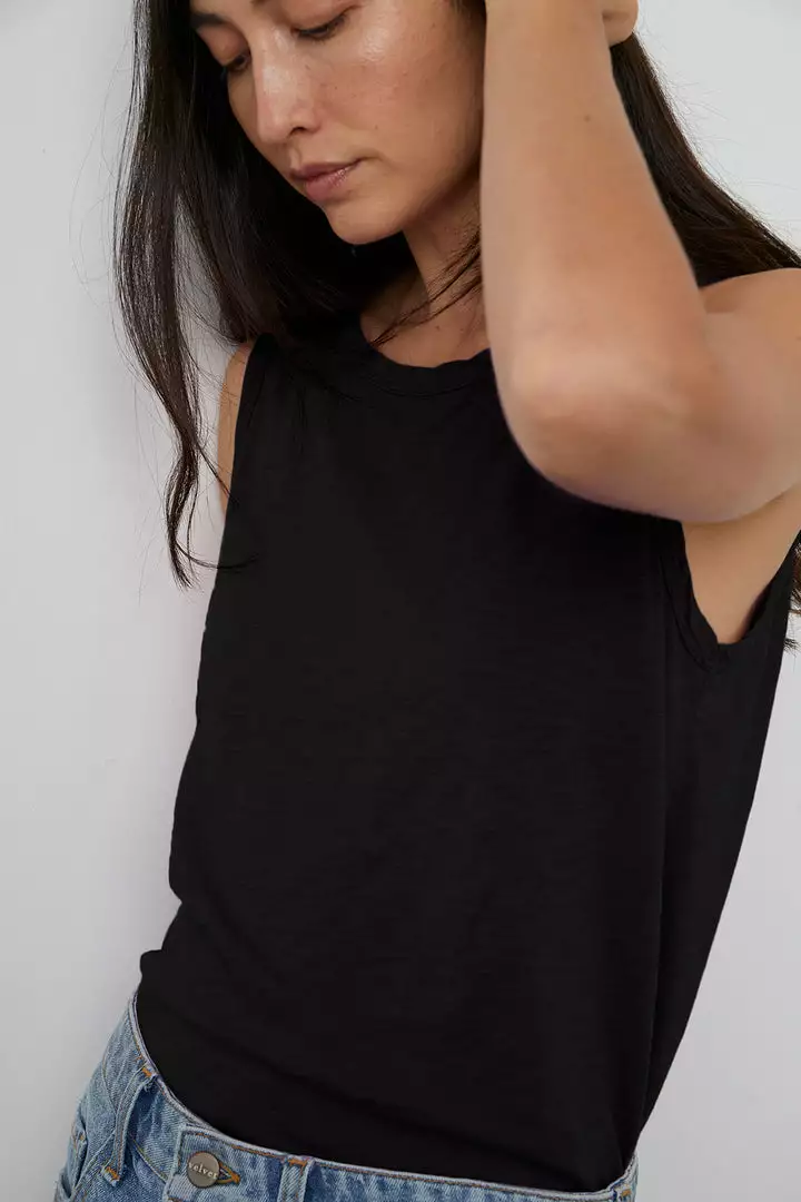 Velvet By Graham & Spencer TAURUS COTTON SLUB TANK 48 Velvet By Graham & Spencer TAURUS COTTON SLUB TANK