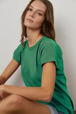 Velvet By Graham & Spencer TOOTSI CREW NECK TEE Womens