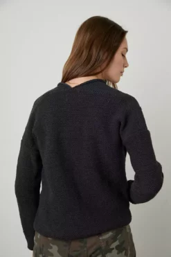 Velvet By Graham & Spencer JAZ TEXTURED TAPE YARN CARDIGAN Womens