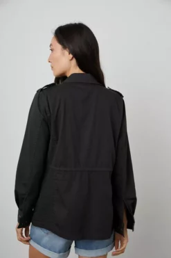 Velvet By Graham & Spencer RUBY LIGHT-WEIGHT ARMY JACKET Womens