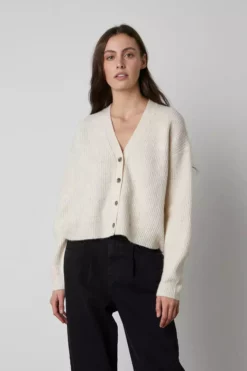 Velvet By Graham & Spencer FRIDA BUTTON FRONT CARDIGAN