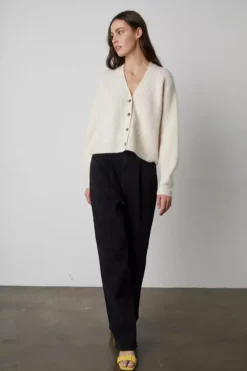 Velvet By Graham & Spencer FRIDA BUTTON FRONT CARDIGAN