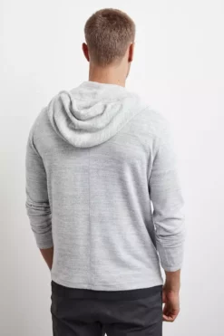 Velvet By Graham & Spencer LOUDON COZY HEATHER JERSEY ZIP HOODIE