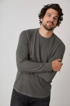 Velvet By Graham & Spencer BRONSON COZY JERSEY KNIT SHIRT