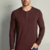 Velvet By Graham & Spencer FAUST MARLED COZY JERSEY HENLEY Mens