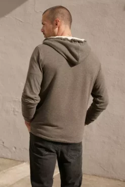 Velvet By Graham & Spencer Mens SALVADORE SHERPA LINED HOODIE