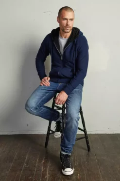 Velvet By Graham & Spencer Mens SALVADORE SHERPA LINED HOODIE