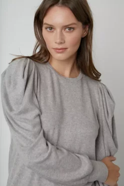 Velvet By Graham & Spencer Womens BIANCA PUFF SLEEVE TOP