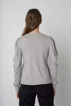 Velvet By Graham & Spencer Womens BIANCA PUFF SLEEVE TOP