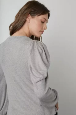 Velvet By Graham & Spencer Womens BIANCA PUFF SLEEVE TOP