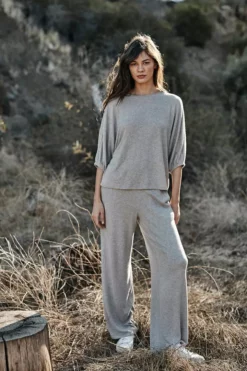 Velvet By Graham & Spencer TYLER WIDE LEG LOUNGE PANT Womens