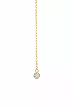 Sloan Studio CZ BEZEL LARIAT NECKLACE BY SLOAN Womens