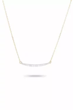 Velvet By Graham & Spencer SMALL PAVÉ CURVE NECKLACE By ADINA REYTER Jewelry