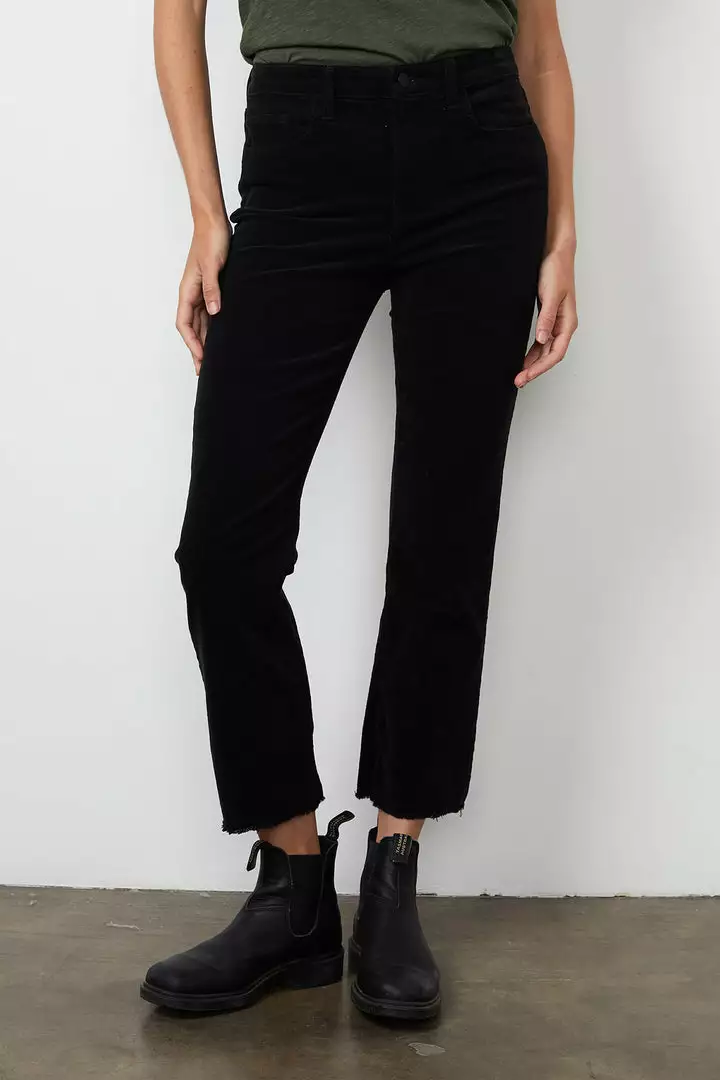 Velvet By Graham & Spencer CANDACE CORDUROY HIGH RISE CROP JEAN Womens 2 Velvet By Graham & Spencer CANDACE CORDUROY HIGH RISE CROP JEAN Womens