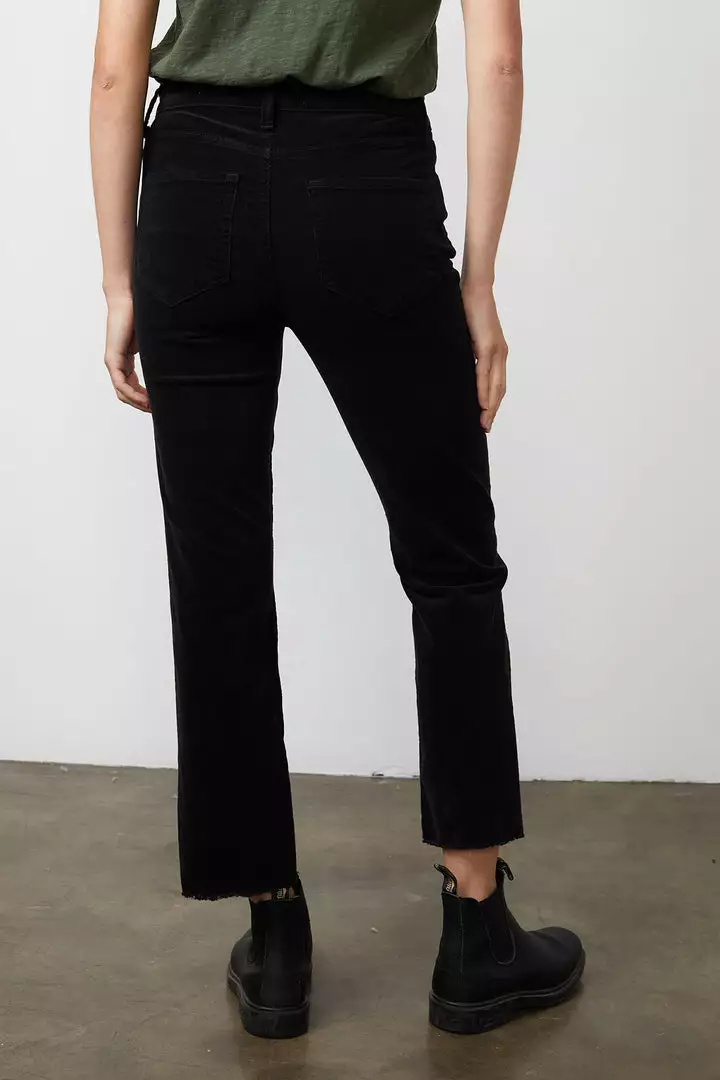 Velvet By Graham & Spencer CANDACE CORDUROY HIGH RISE CROP JEAN Womens 4 Velvet By Graham & Spencer CANDACE CORDUROY HIGH RISE CROP JEAN Womens