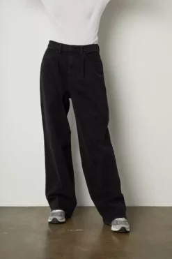 Velvet By Graham & Spencer Womens HARLOW HIGH RISE WIDE LEG DENIM