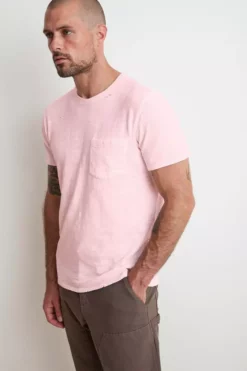 Velvet By Graham & Spencer DAVY DISTRESSED SLUB TEE